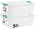 Tribello Plastic Storage Containers, 12 Qt, 2 Pack, Made in USA by Tribello