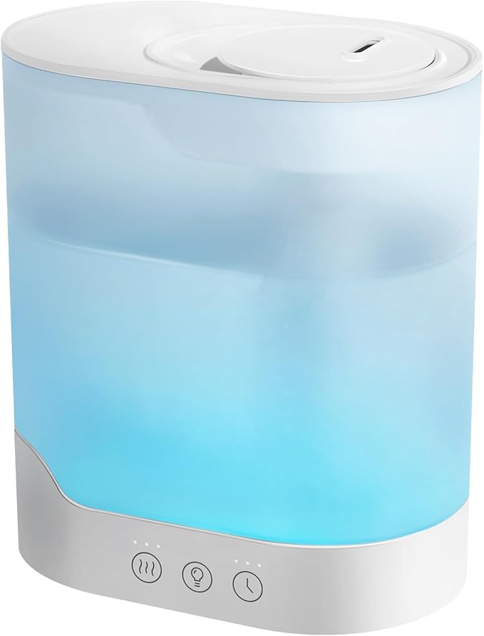 YOGIN Air Humidifier for Bedroom, 3L Top-Fill Cool Mist Humidifier & Essential by Yogin