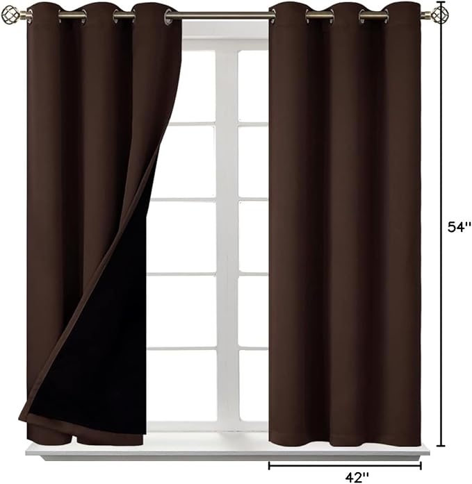 BGment Short 100% Blackout Curtains - Image 9