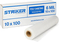 STRIKER Plastics Clear 6 Mil Plastic Sheeting 10' x 100' – Heavy Duty Poly by Unknown