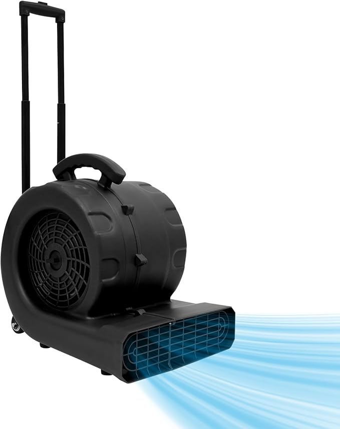 750W Air Mover Blower Fan, 3-Speed Carpet Dryer Fan - Image 2