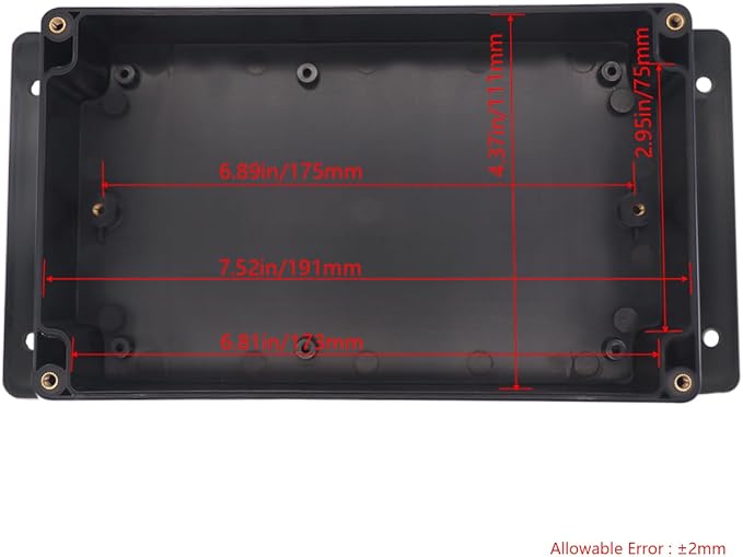 Project Box ABS Plastic Black Electrical Boxes IP65 Waterproof DIY Electronic - Image 3