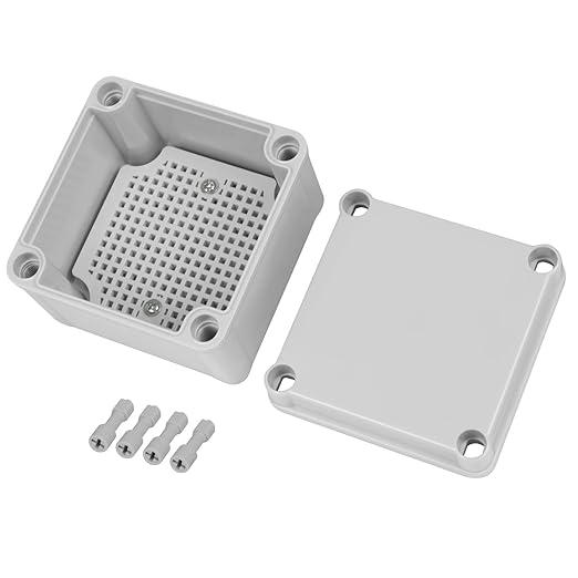 Junction Box，3.9"x 3.9"x 3" Outdoor Electrical Box by HoHaing