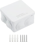 LeMotech ABS Plastic Dustproof Water Resistant IP55 Junction Box Universal by LeMotech