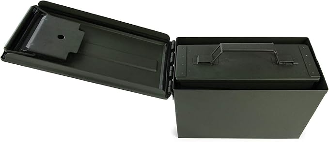 GUGULUZA Metal Ammo Can 30/50 Cal, Lockable Bullet Storage Case, Waterproof & - Image 7