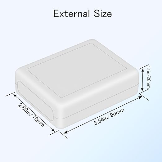 Project Box 8 Pieces Electrical Box Small Junction Box ABS Plastic Enclosure - Image 3