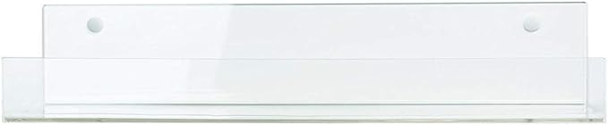 HUJI Clear Invisible Contemporary Floating Acrylic Shelf Display Bookshelf by HUJI