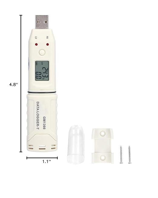 Temperature Data Logger, Battery Powered Low Power Consumption Digital Humidity - Image 10
