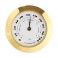 Gold Upgraded Hygrometer Humidity Meter Mini 38mm Round Glass Analog Hygrometer by Unknown