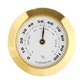 Gold Upgraded Hygrometer Humidity Meter Mini 38mm Round Glass Analog Hygrometer by Unknown