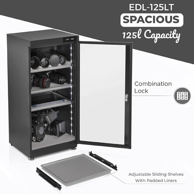 125LT Electronic Dry Cabinet for Camera, Lens & Electronics – Silent - Image 7