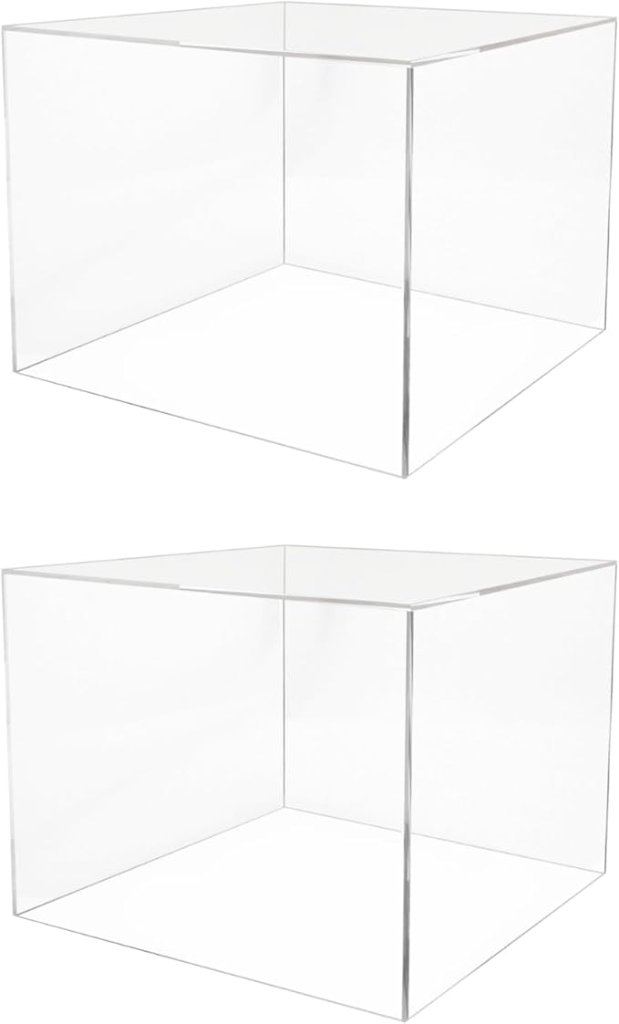 2 Pack Acrylic Display Riser Box by MarketingHolders