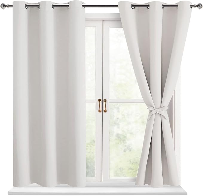 Hiasan Short Blackout Curtains for Bedroom by Hiasan