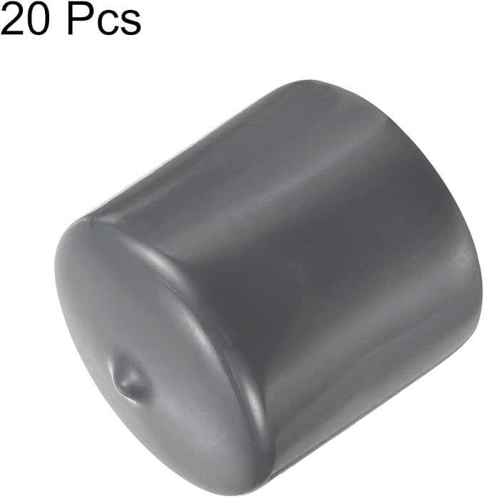 uxcell 20pcs Rubber End Caps 41mm ID Vinyl Round Tube Bolt Cap Cover Thread - Image 2