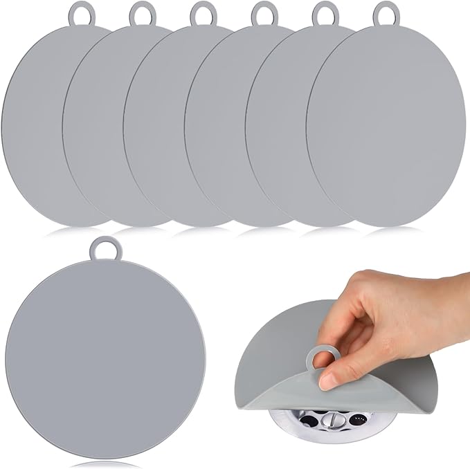 Yinkin 6 Pcs Drain Covers to Keep Bugs Out Silicone Shower Floor Tub Stoppers by Yinkin