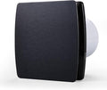 Zeyzer Black Bathroom Fan 110 CFM 1.0 Sone 5.9" Duct Square Ceiling or Wall by Zeyzer