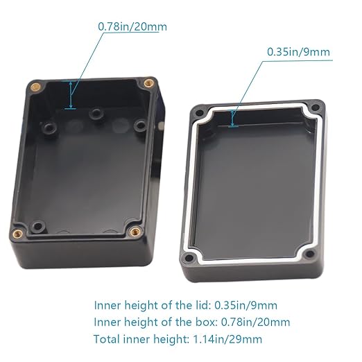 Junction Box, Zulkit Project Box IP65 Waterproof Outdoor Box ABS Plastic - Image 6