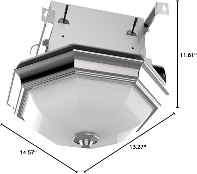 Good Housekeeping Athens 80 CFM 2.0 Sones Decorative Bathroom Ventilation - Image 2