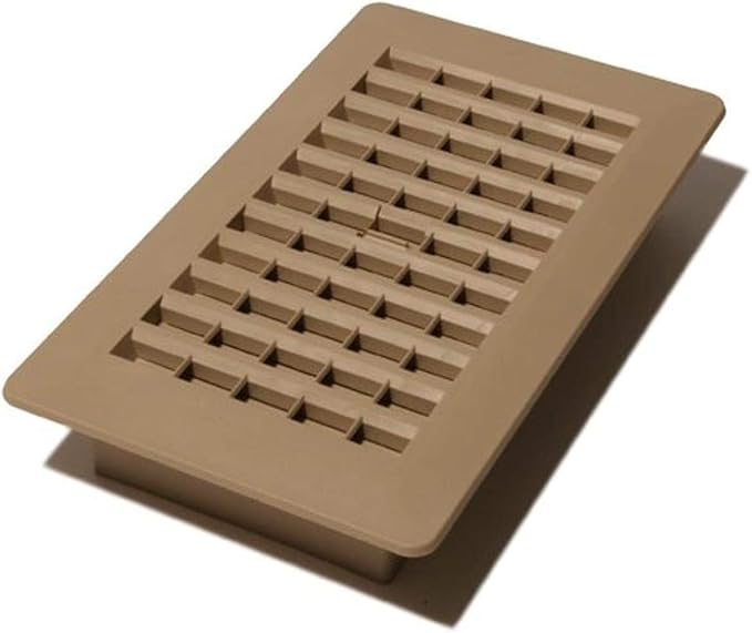 Decor Grates PL408-TA 4-Inch by 8-Inch Plastic Floor Register by DecorGrates