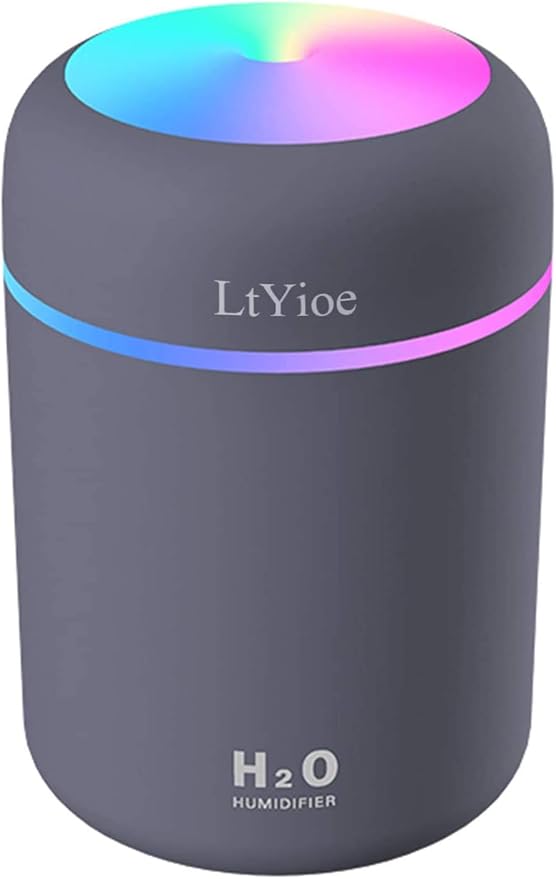 Colorful Cool Mini Humidifier, USB Personal Desktop Humidifier by LtYioe