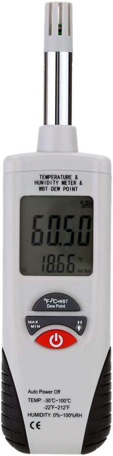 Lancoon Digital Psychrometer, Mini Portable Thermo-Hygrometer Temperature by Lancoon