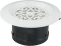 Round Air Vent Grille with Adjustable Louvers, ABS Ventilation Cover by Unknown