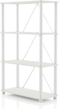 Homes: Inside + Out Apexa Modern 4-Tier Wide Shelving Units, Collectibles by HOMESInsideOut