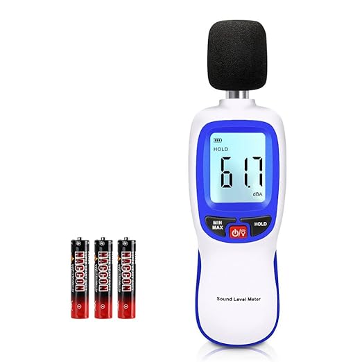 Decibel Sound Meter, Hand-Held Sound Level Meter 30dB to 13dB, Noise Meter by XRCLIF
