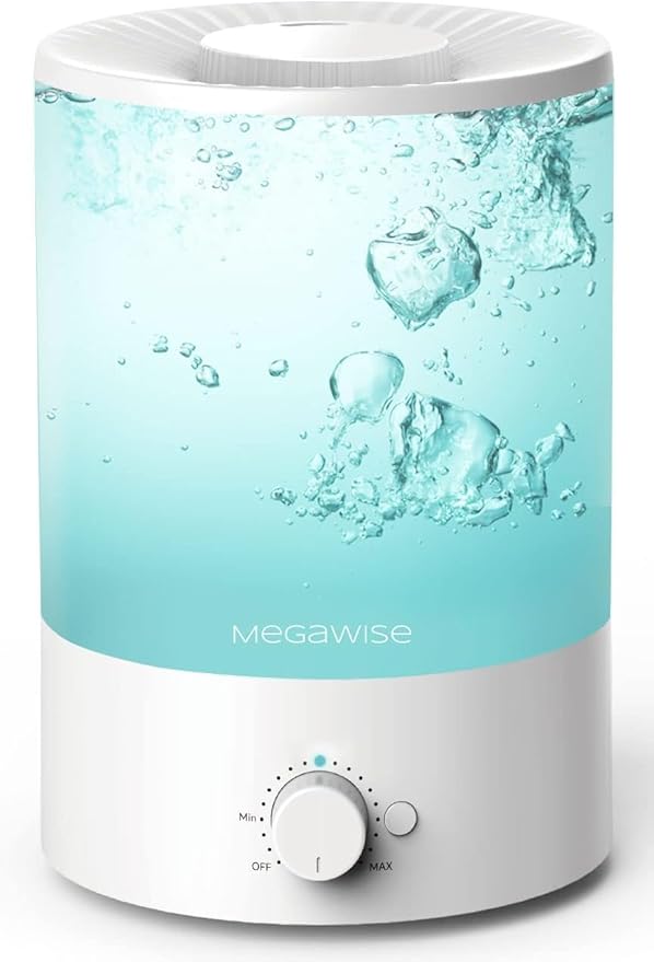 MEGAWISE 3.5L Cool Mist Humidifier – Ultra-Quiet Ultrasonic Vaporizer by MEGAWISE