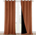 NICETOWN Full Shading Curtains for Windows, Super Heavy-Duty Black Lined by NICETOWN