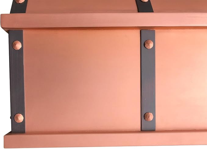 CT Copper Tailor Sloped Copper Vent Hood Island Mount, 610 CFM Exhaust Fan - Image 5