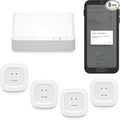 YoLink Smart Home Kit: 4G LTE Cellular Hub & Water Sensor 4-Pack, No Internet by YoLink