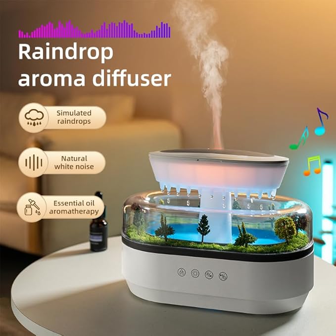 Upgrade Raindrop Humidifier Essential Oil Diffuser - Image 4