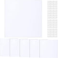 Sosation 6 Pcs Square Plastic Flat Blank Plate Wall Hole Cover Ceiling Cover by Sosation
