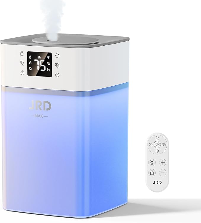 JRD 4L Humidifiers for Bedroom, Cool Mist Humidifier for Large Room, 40H Runtime by JRD