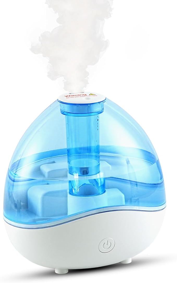 1.5L Cool Mist Humidifier for Bedroom by Oidooin
