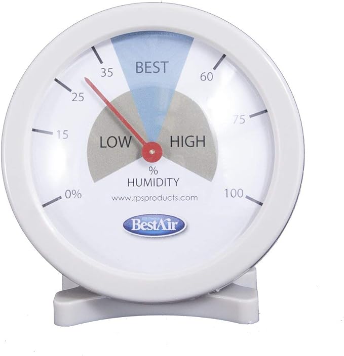 BestAir HG050-PDQ-4 Hygrometer, Humidistat Humidity Monitor, 4 Pack by FreudenbergFiltrationTechnologies