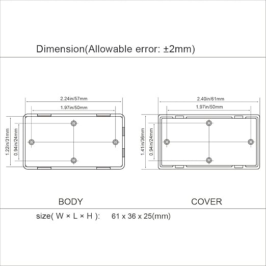LeMotech Project Box 5 Pieces ABS Plastic Electrical Project Case Small - Image 7