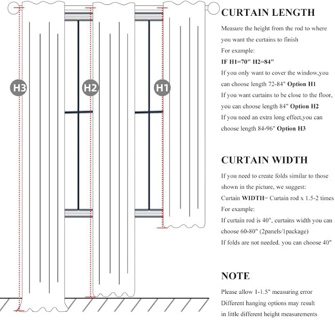 100 Percent Blackout Sliding Glass Door Curtains 120 Inches Long 2 Panels - Image 3