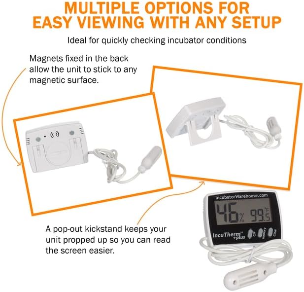 Incubator Warehouse IncuTherm™ Plus Digital Thermometer and Hygrometer - Image 6