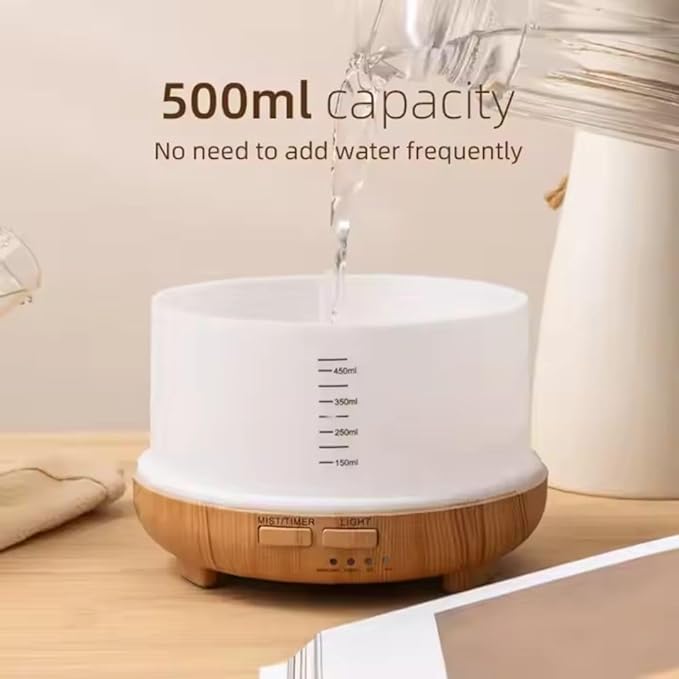 500ml Home/Office Aroma Diffuser, Essential & Fragrant Oil Vaporizer - Image 7