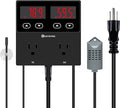 KETOTEK Digital Temperature and Humidity Controller Outlet, Reptile Thermostat by KETOTEK