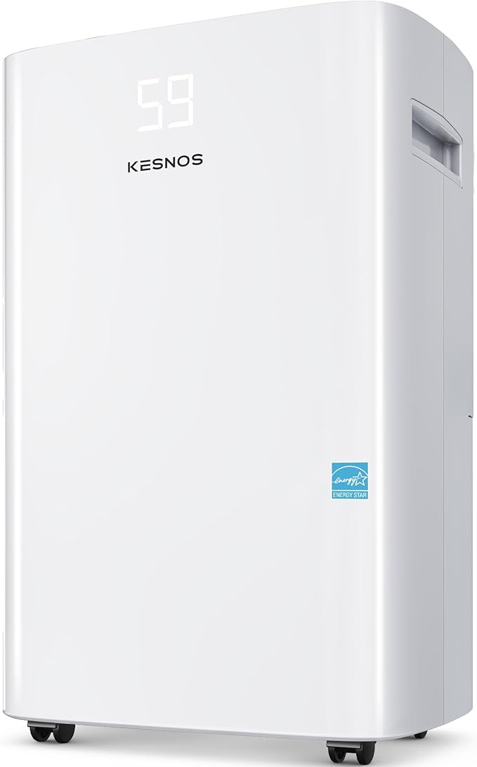 Kesnos 5, 000 Sq. Ft. Most Efficient Energy Star 2025 Dehumidifier by KESNOS