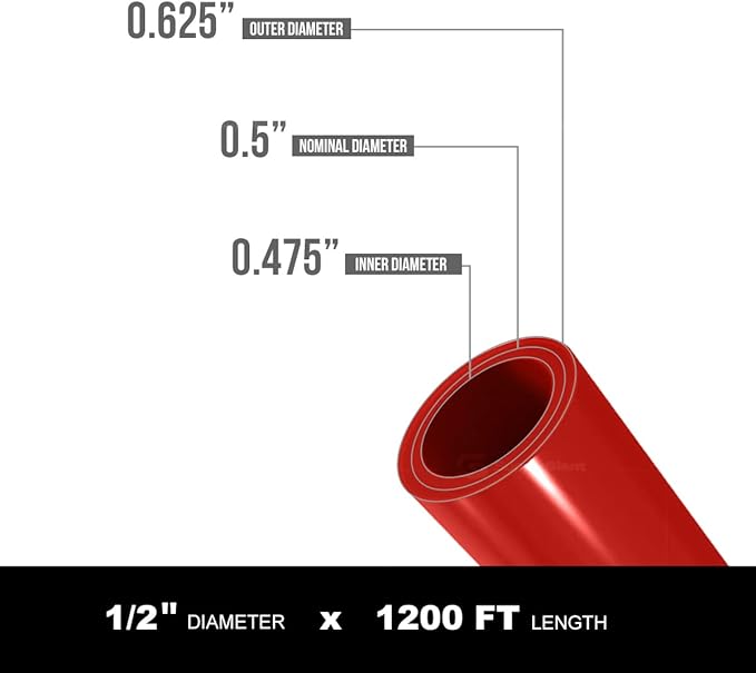 Supply Giant Oxygen Barrier PEX-B Pipe 1/2 Inch x 1200 Feet Coil, Non-Potable - Image 2
