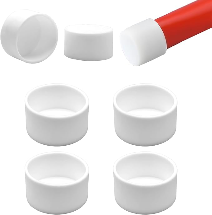1-3/4" Silicone Chair Leg Floor Protectors, Rubber Chair Leg Caps, Non-Slip by EASYEAH