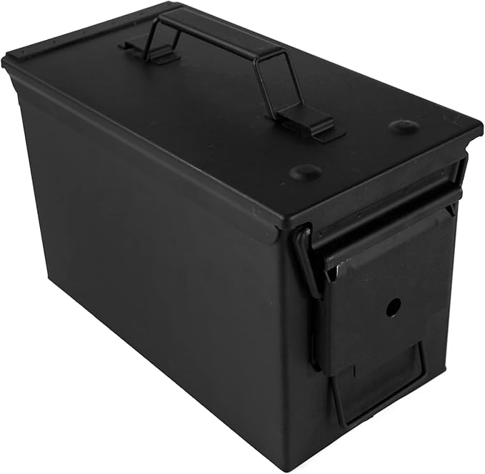 GUGULUZA Metal Ammo Can 30/50 Cal, Lockable Bullet Storage Case, Waterproof & - Image 6
