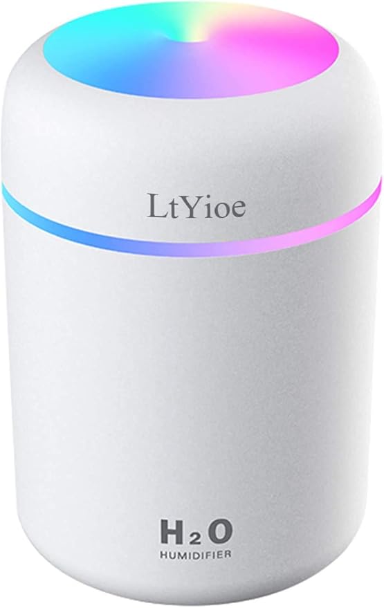 Colorful Cool Mini Humidifier, USB Personal Desktop Humidifier by LtYioe