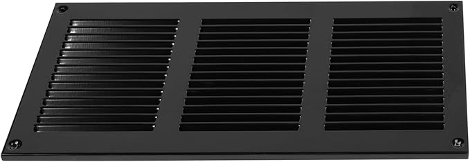 Vent Systems 12" x 6" Inch Scratch Resistant Black Metal Vent Cover - Image 8