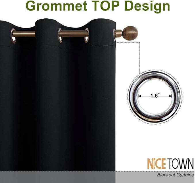 NICETOWN Wide Drapes for Sliding Glass Door, Window Treatments for Patio Doors - Image 2