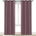 NICETOWN Curtain Blackout Drape Panel, Single Panel, 34 x 84 inch, Dry Rose by NICETOWN